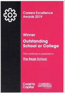 TRS Receive Oustanding School or College Award from the Careers and Enterprise Company