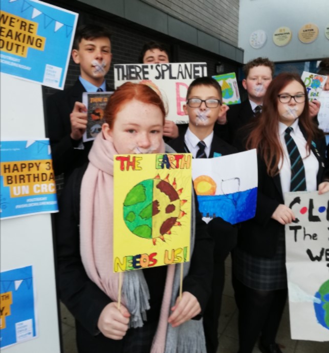 Silent Protest Sparks Climate Change Chat
