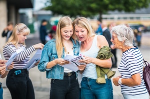 THE REGIS SCHOOL STUDENTS RECEIVE GCSE RESULTS