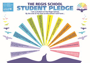 Student Pledge Broadens Students Horizons at The Regis School